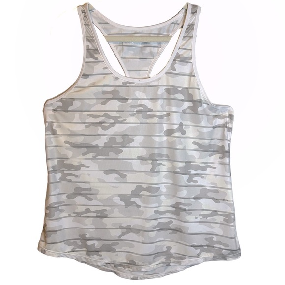 Zyia Active Havana White Camo Stripe Racerback Tank‎ Size XL ZA2373 - Picture 2 of 11